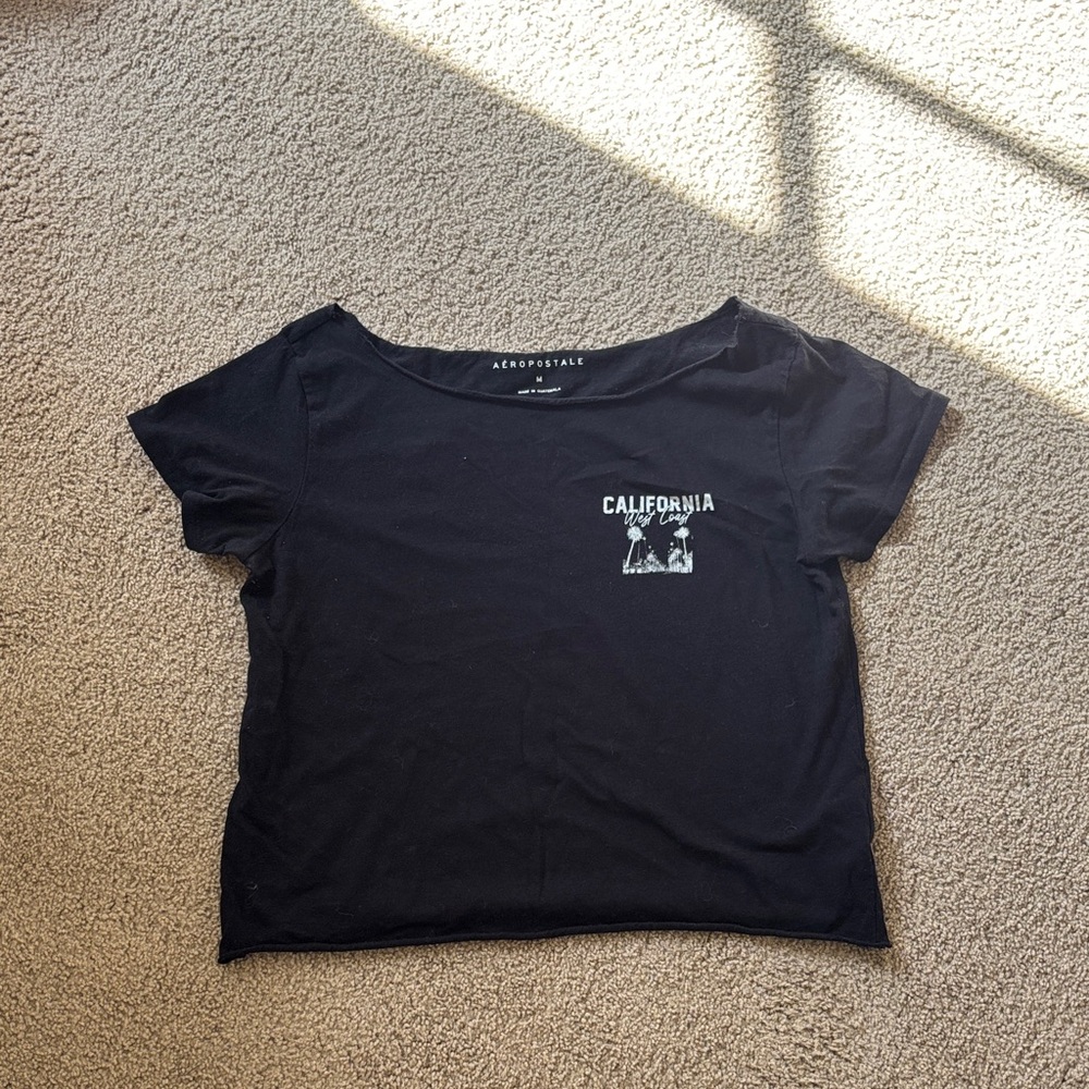 Aeropostale Black California Print T-Shirt